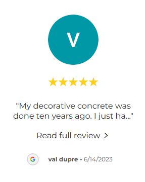 5 Star Google Review with client testimonial of our refurbish & reseal service.